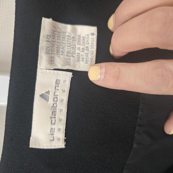Vintage Liz Claiborne Women's Cropped Black Jacket size 14 - Picture 3 of 4